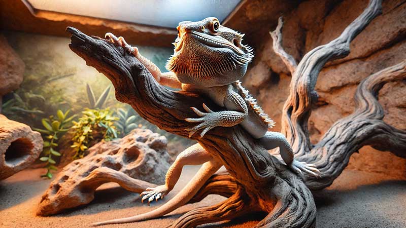 Bearded Dragon Climbing - Essential Climbing Structures for Enrichment