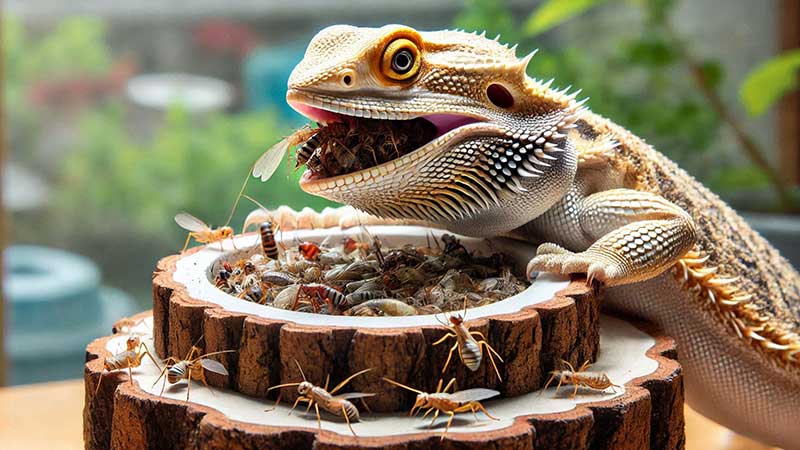 Bearded Dragon Feeding Station - Elevated Platform to Prevent Substrate Ingestion