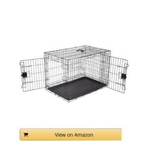 Amazon Basics Foldable Metal Dog Crate